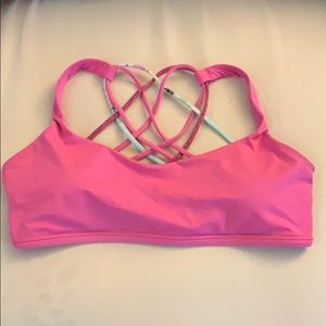 Lululemon hot pink sports bra